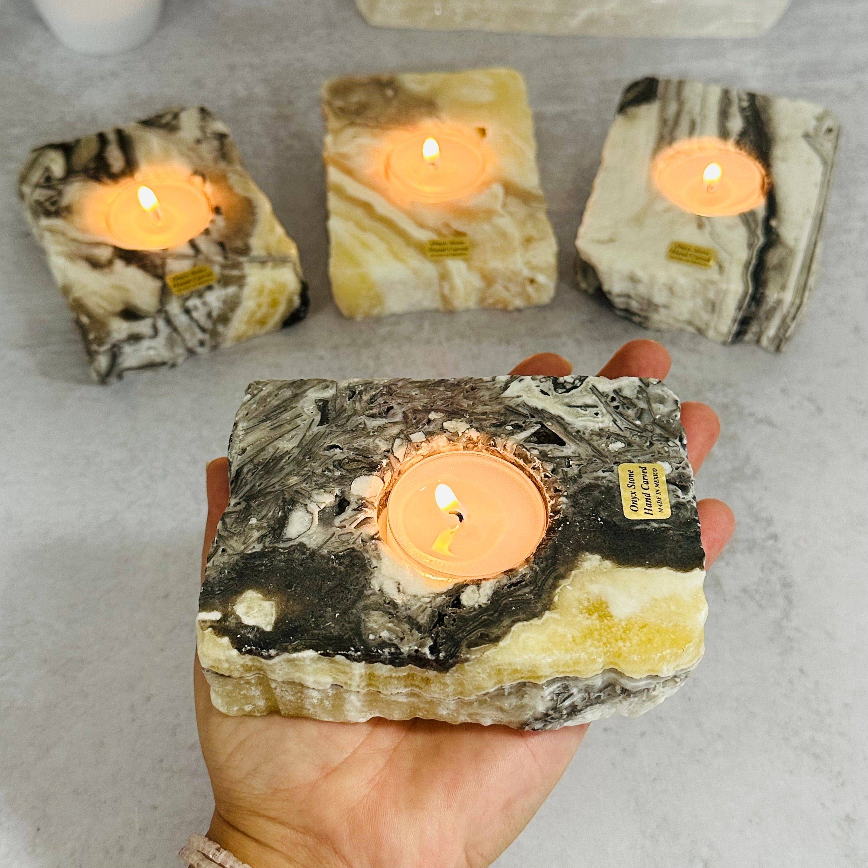 Rock Paradise - Wholesale Candle Holder - Mexican Onyx Crystal Candle Holder6