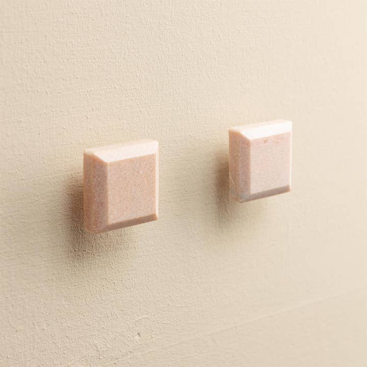Chickidee - Wholesale Knob/Pull - Mila Blush Stone Rectangle Drawer Knobs1