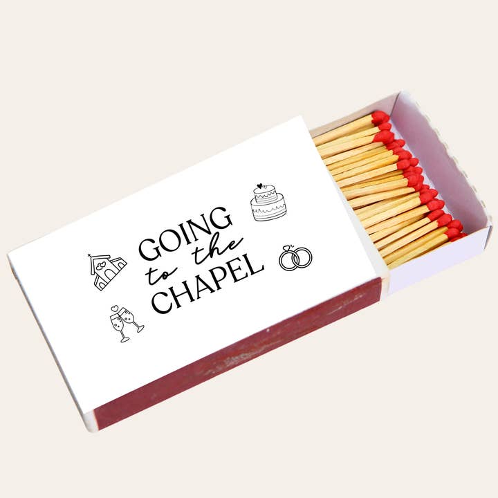 Twentynine Luxury - Wholesale Matches - Going to the Chapel Custom Matchboxes Wedding Favors4