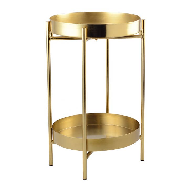 Golden side table 32x32x50cm for wholesale by AULICA