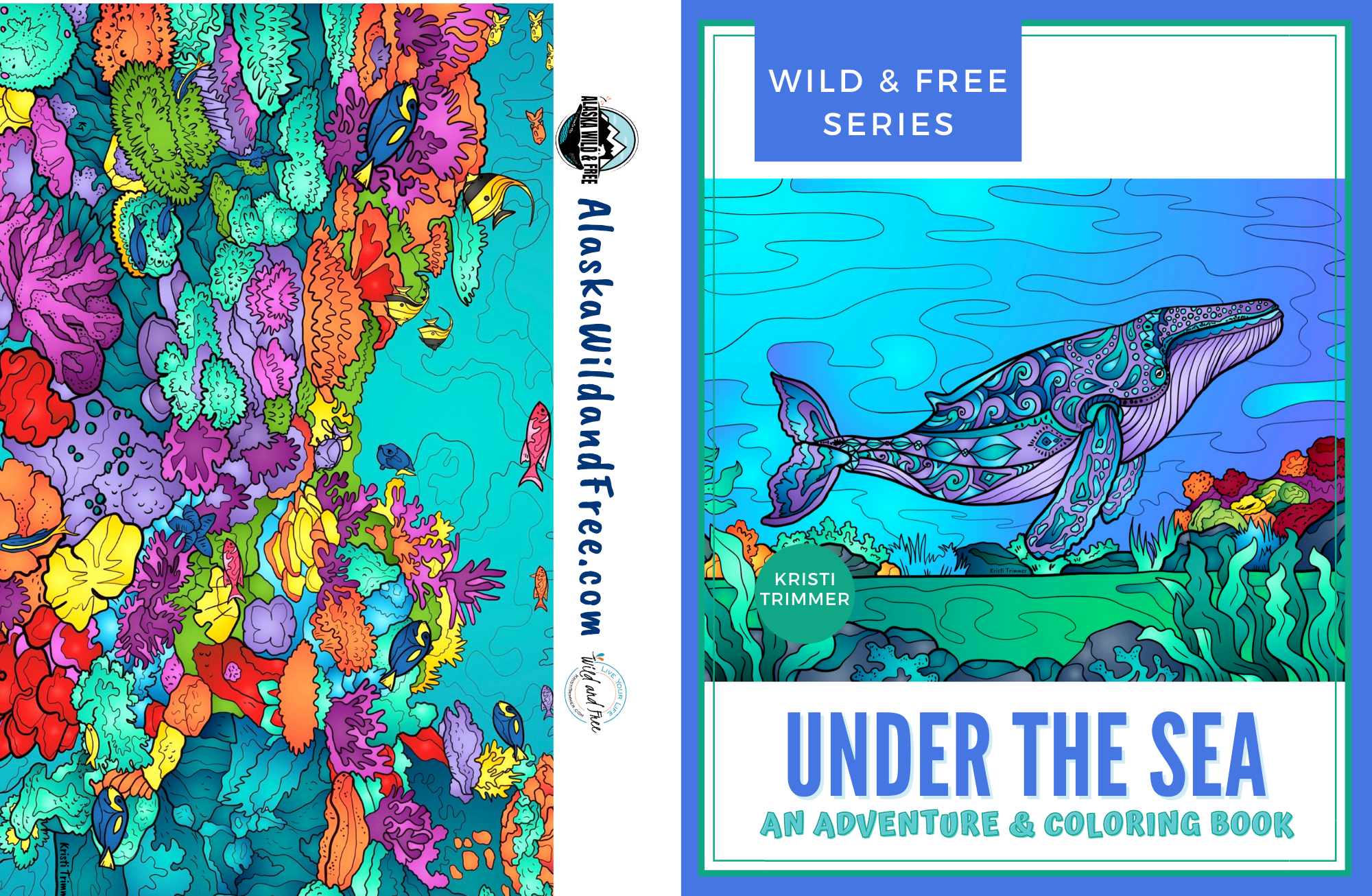 Alaska Wild & Free - Wholesale Coloring & Activity Book - Adult - Under the Sea Coloring Book1