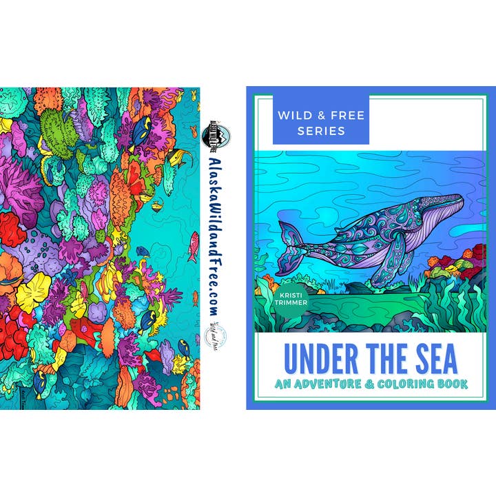 Alaska Wild & Free - Wholesale Coloring & Activity Book - Adult - Under the Sea Coloring Book1