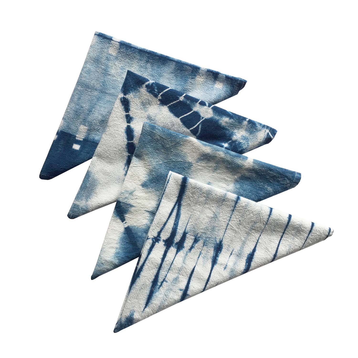 fiber + mud - Wholesale Dinner & Cloth Napkin - Cloth Napkins Coastal Vibe Indigo Shibori3