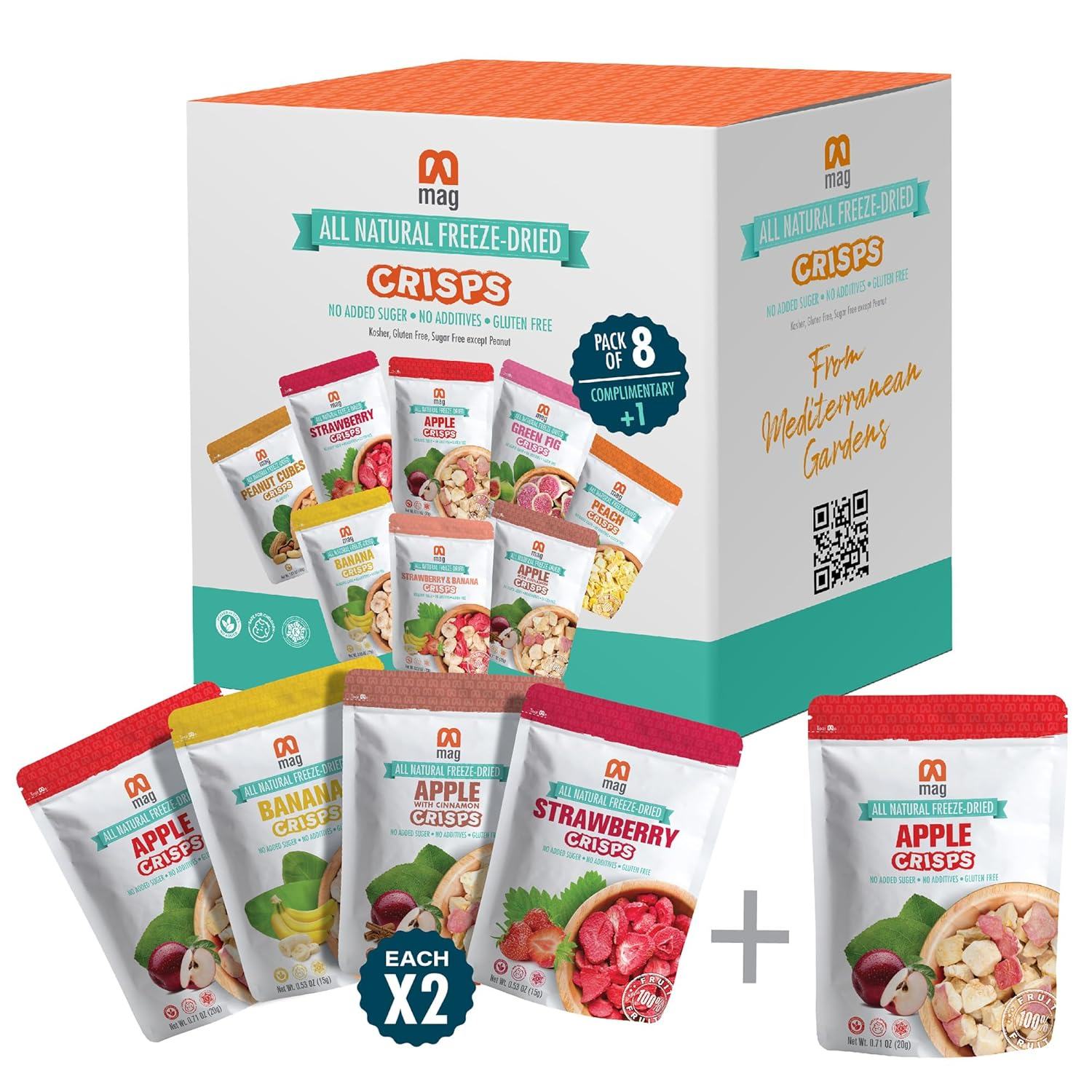 MAG - Wholesale Dried/Dehydrated Fruit - MAG Frozen Fruit Snacks Mixed Fruits Pack of 167