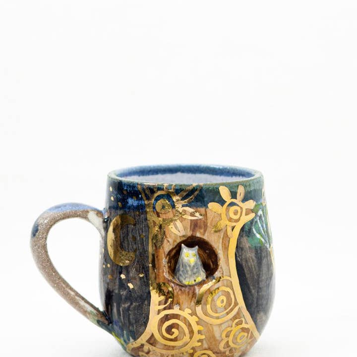 Carys Martin Ceramics - Wholesale Coffee Mug - Wise Old Owl Mug