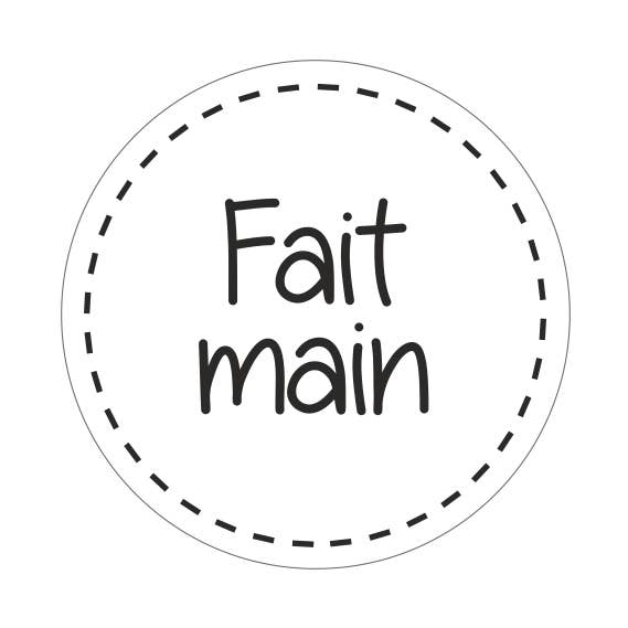 Fait Main - label - roll of 500 pieces for wholesale by Mini Art Products