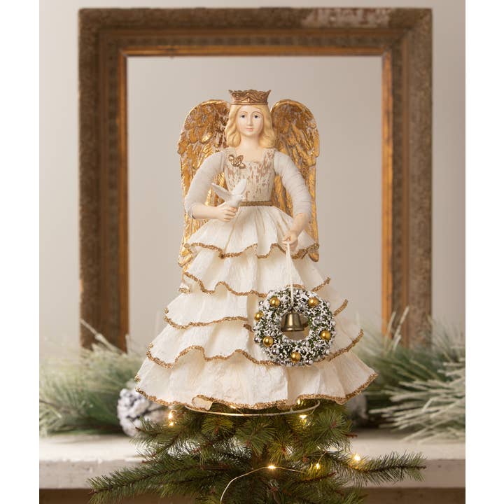 Bethany Lowe Designs - Wholesale Decorative Figurine - Santos Angel With Paper Skirt3