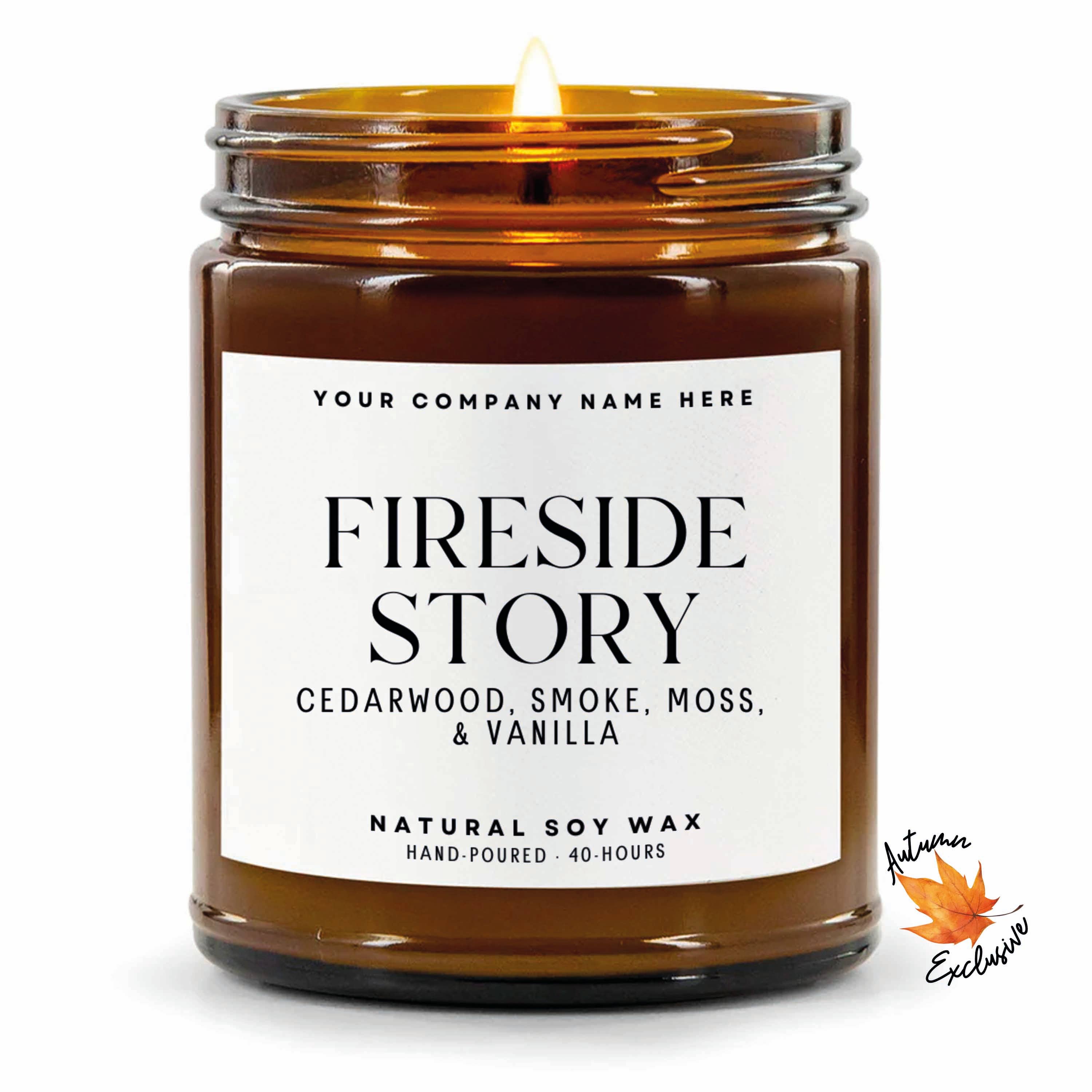 Candle Drop – wholesale Jar/filled candle – Label Style 1 | Wholesale White Label Soy Candle | Amber Jar16