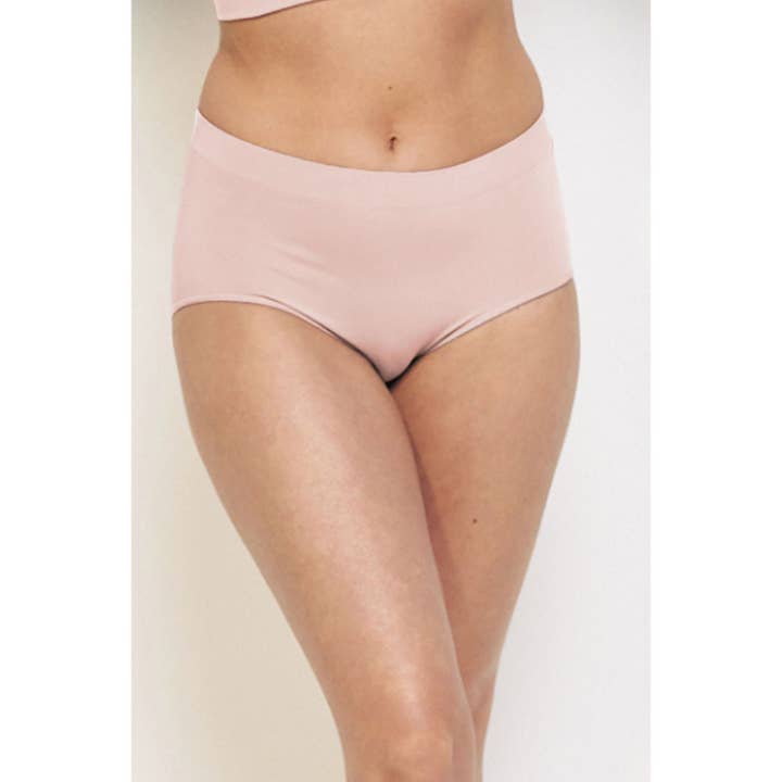 Full Coverage Brief - Super Soft Seamless- Vintage Rose for wholesale by Mindd