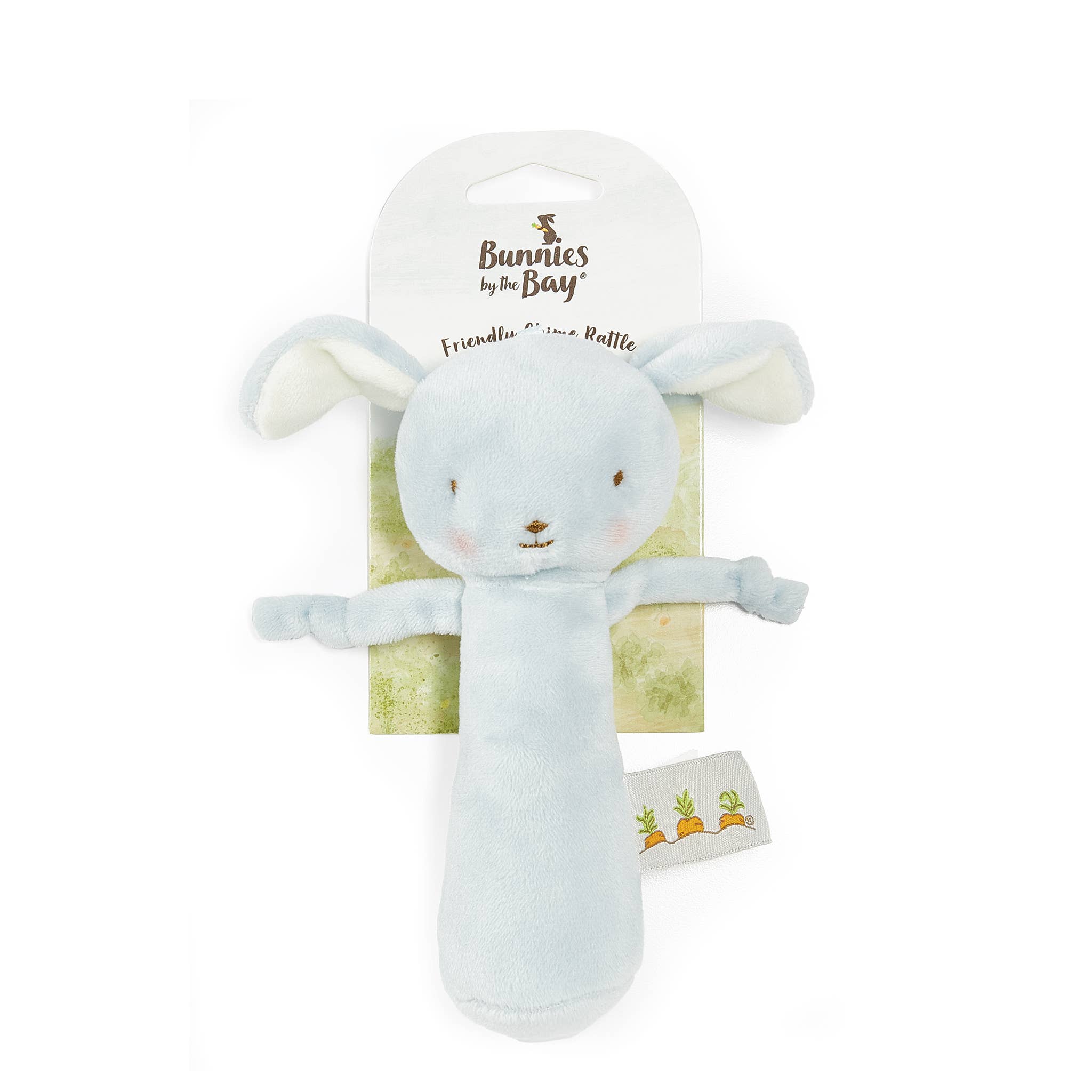 Bunnies By the Bay - Wholesale Handheld Rattle - Baby - Friendly Chime Rattle - Blue puppy2