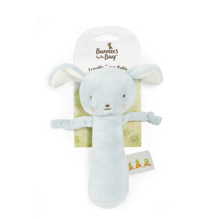 Bunnies By the Bay - Wholesale Handheld Rattle - Baby - Friendly Chime Rattle - Blue puppy2