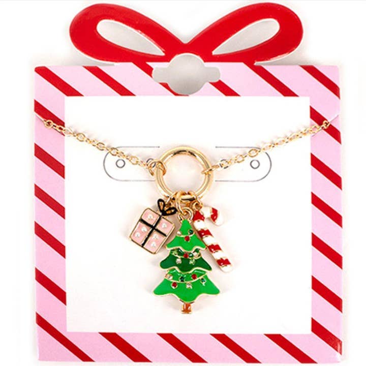 GGR Christmas Theme Charms Necklace 15-2147 for wholesale on Faire