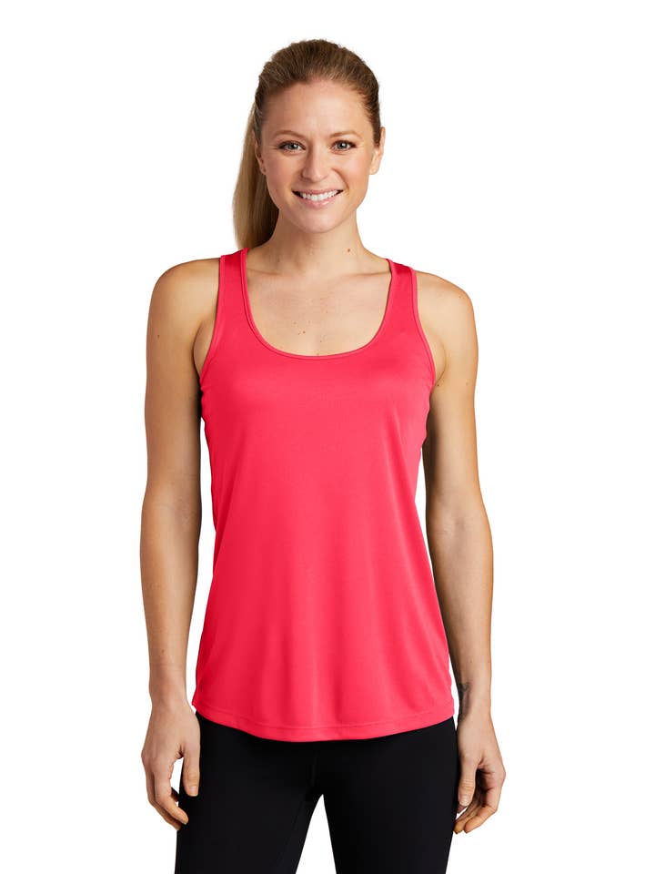 Radyan - Wholesale Tank Top - Women's - Sport-Tek® Racerback Tank Top, 100% polyester interlock1