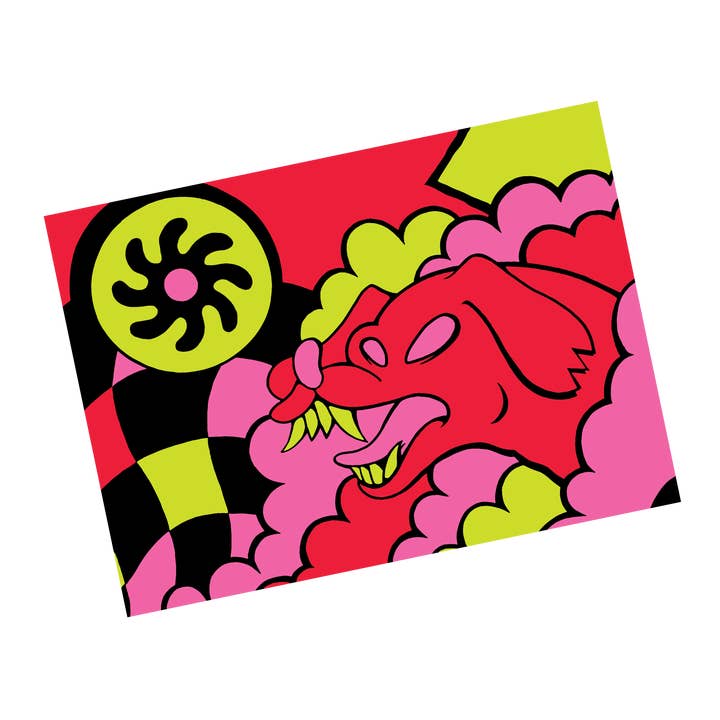 Mad Dog Print for wholesale by Day Off Ltd.