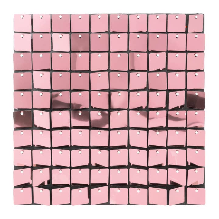 Square Sequin Backdrop Panels -Pink for wholesale by Portofino International Trading, USA