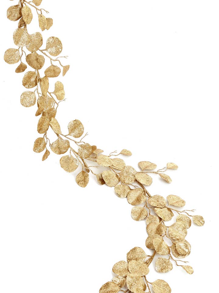 GIRLAND GYLLENE LÖV GLITTER 1,5 M. för wholesale av Studio Specialties