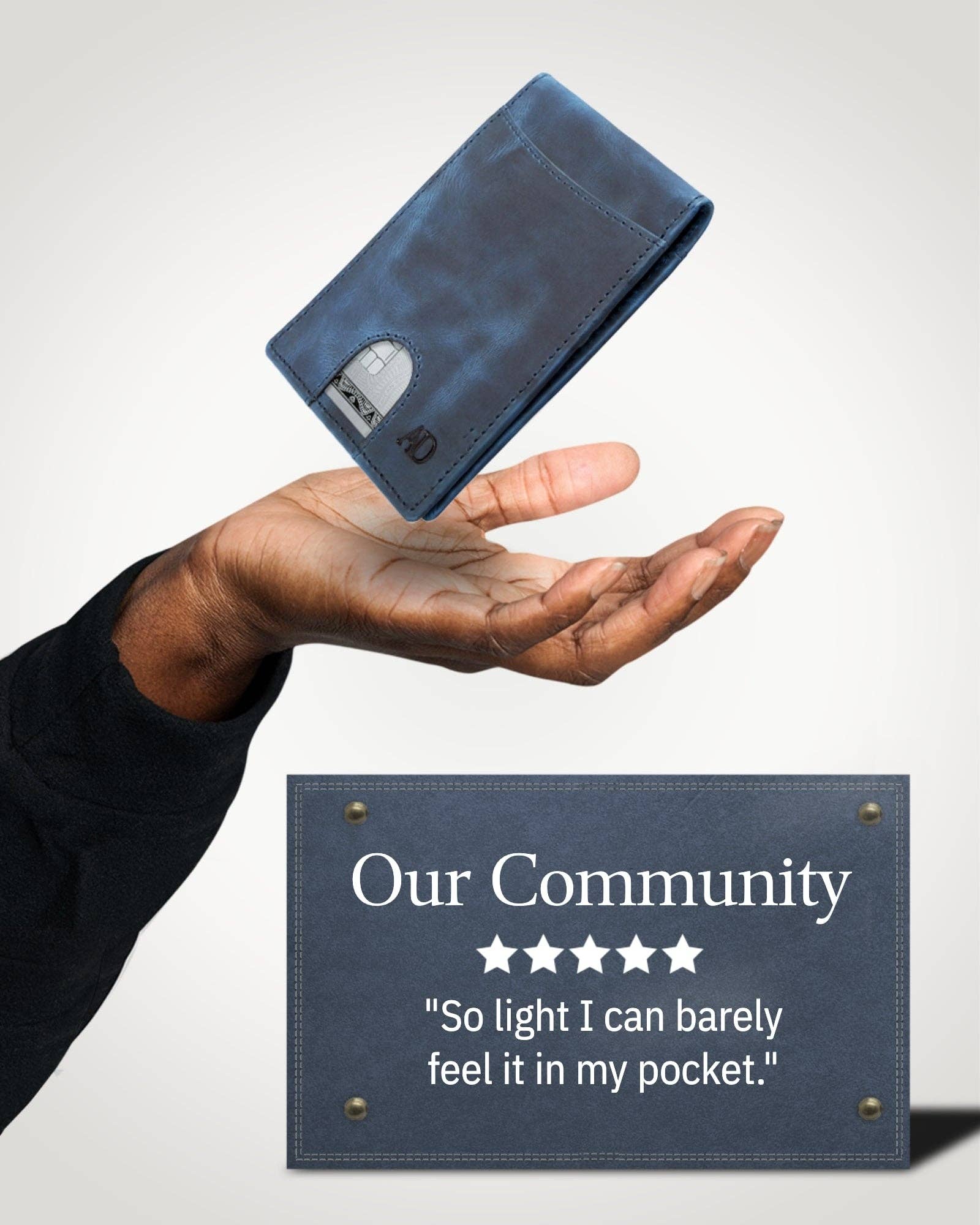 Access Denied Accessories - Wholesale Wallet - Men’s - Real Leather Wallets For Men Money Clip Bifold Wallet RFID41