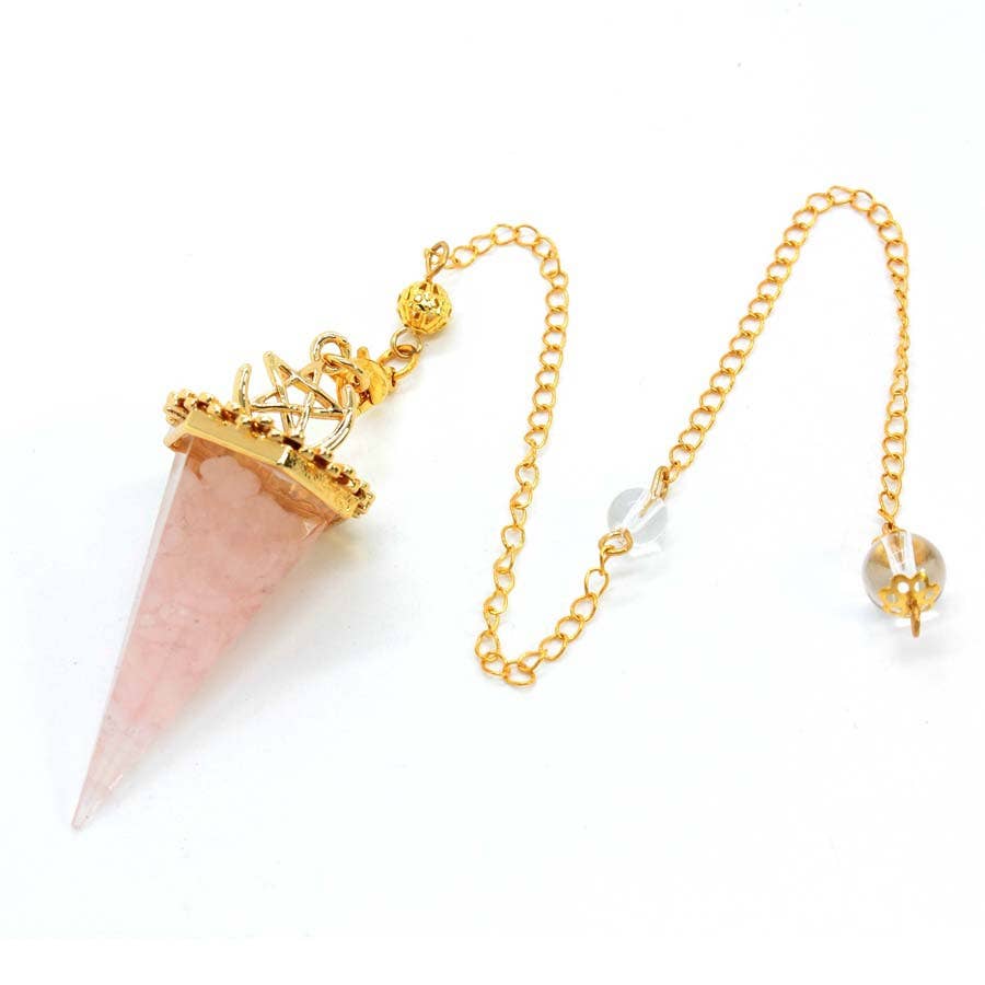 GemMeet - Wholesale Spiritual Stone/Crystal - Crystal Gravel Cone Pendulum23