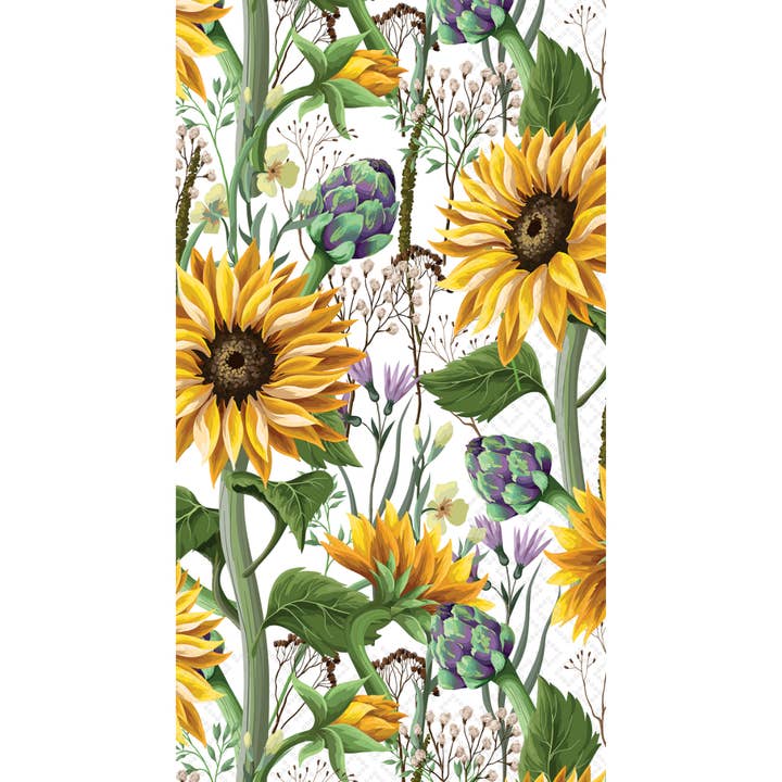 Paper Guest Towels Pack of 16 Sunflower Meadows Fall for wholesale by Boston International