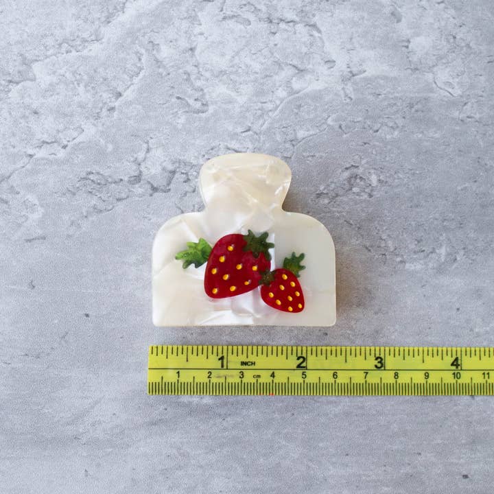 Eco Strawberry Farm Handmade Hair Claw Clip for wholesale on Faire4