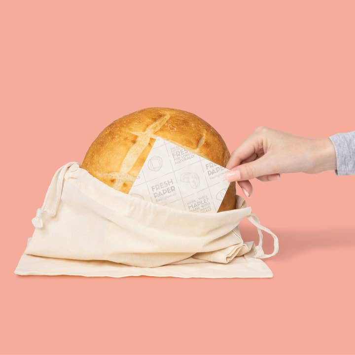 The Freshglow Co. - Wholesale Food Storage Wrap/Bag - FRESHPAPER Food-Saver Sheets for Bread