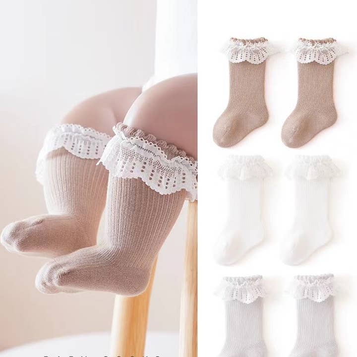 Little Trendy - Wholesale Socks - Baby - Baby newborn cute lace socks