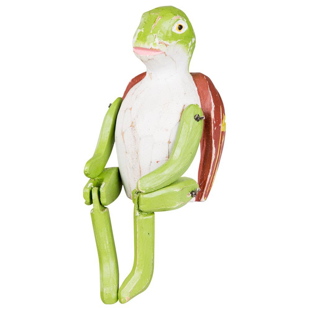 Benjamin International - Wholesale Decorative Figurine - SITTING WOODEN TURTLE1