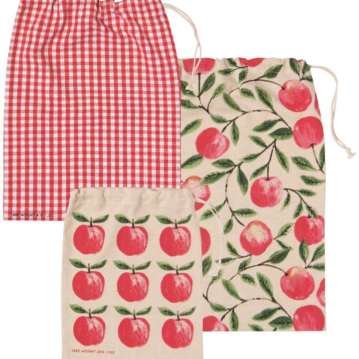 Now Designs by Danica - Wholesale Grocery/Shopping Bag - Orchard Reusable Produce Bags Set of 3