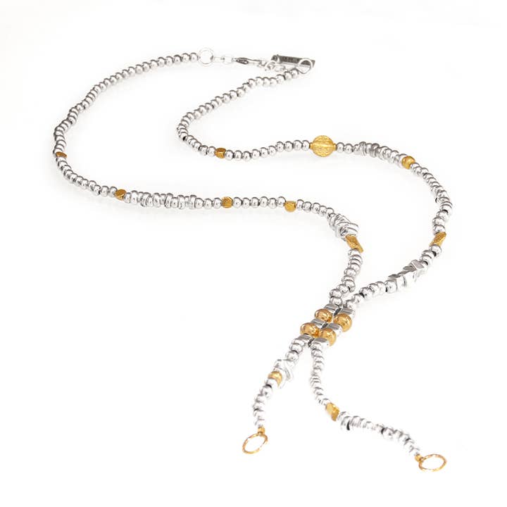 Halskæde 2168 med hjertevedhæng og rosa ædelsten for engroshandel hos D.E.I. SRL - Sultan Collection