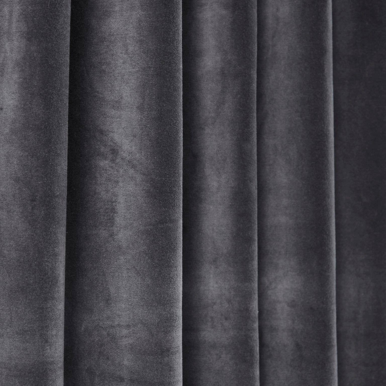 Charbon Rideau en velours en peluche Stella, gris anthracite en vente sur Faire2