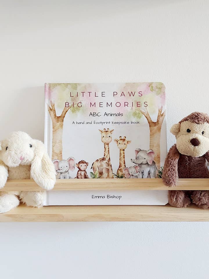 ABC Animals: Hand & Footprint Memory Book for wholesale by Tiny Tiptoes