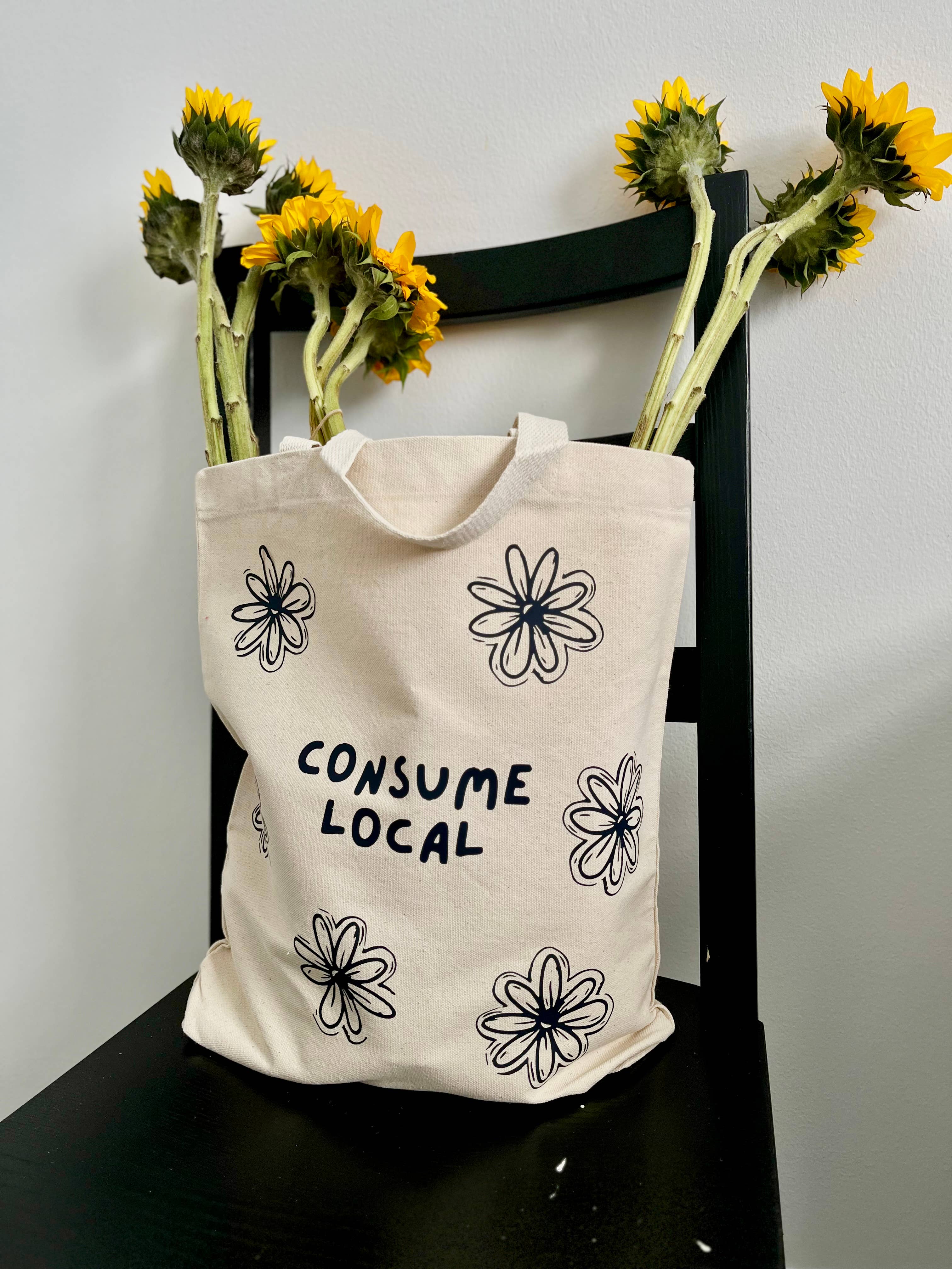 Gaec Studio - Wholesale Tote Bag - Women's - “Consume local” heavy duty tote bag  2