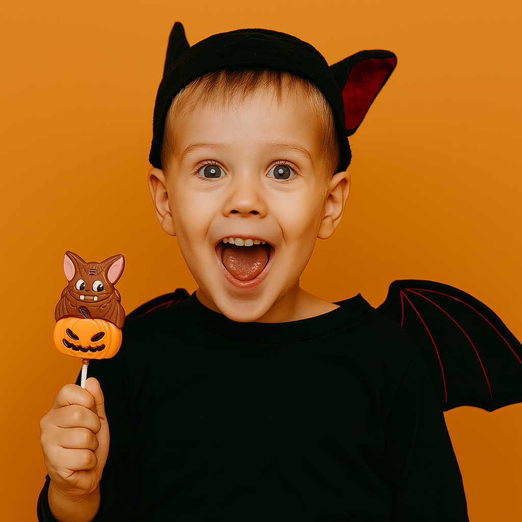 ADG Diffusion - Vente Chocolat - SUCETTE CHOCOLAT CHAUVE-SOURIS 25g - Présentoir 24 sucettes4