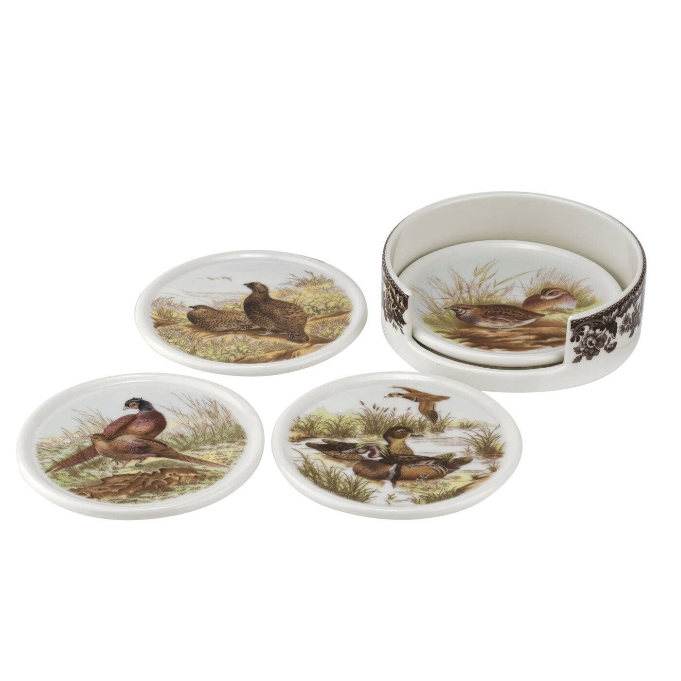 Portmeirion, Spode, Pimpernel, Nacthmann, Wrendale Designs - Wholesale Coasters - Spode Woodland 4 Piece Ceramic Coasters with Holder3