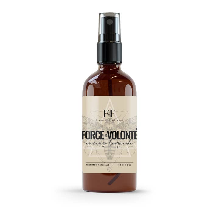 Fleurs & Elixirs - Wholesale Incense - FORCE & VOLONTÉ - Encens liquide - 60 ml/2 oz1