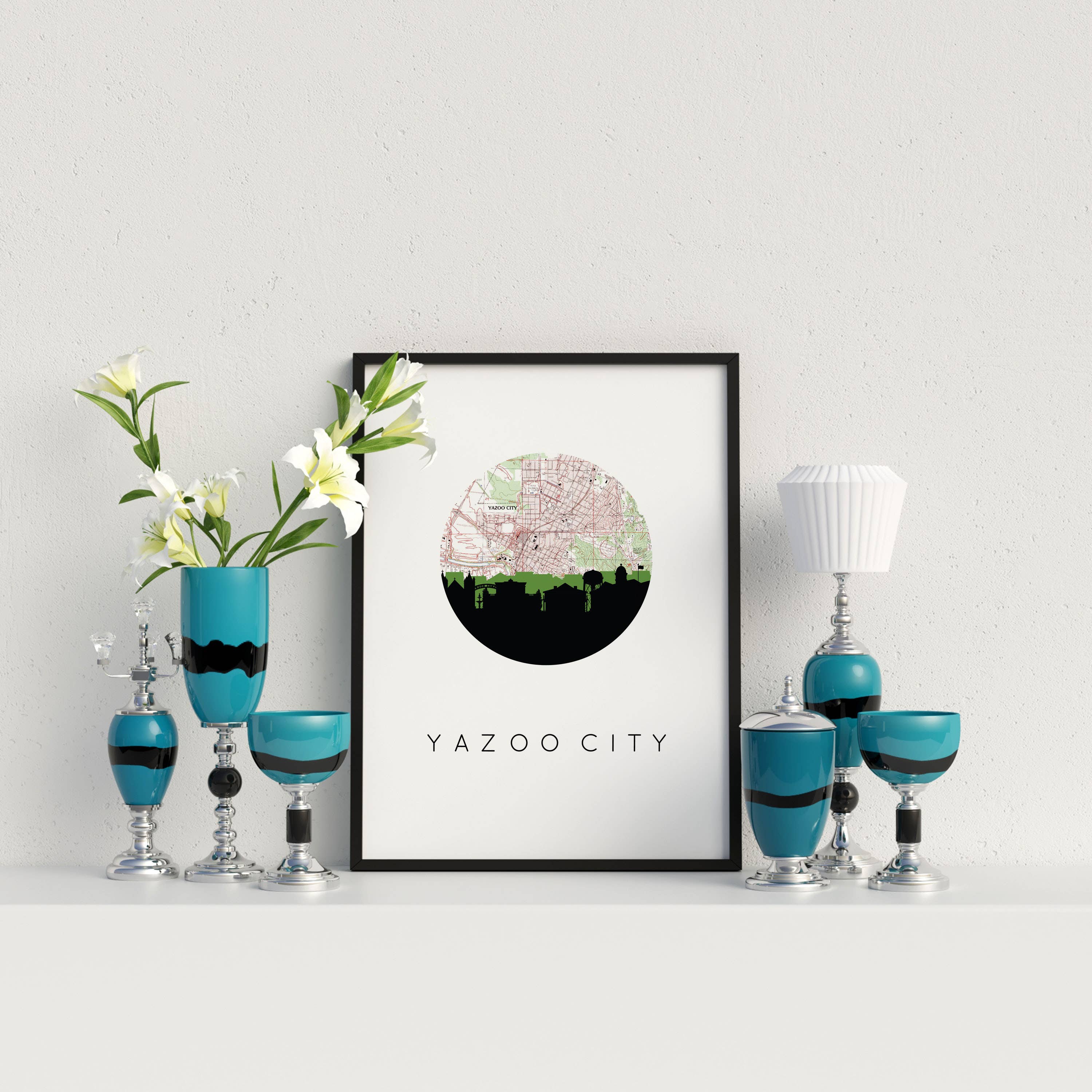 Paperfinch Design - Wholesale Art Print - Mississippi City Skyline Art Print | Multiple Cities7