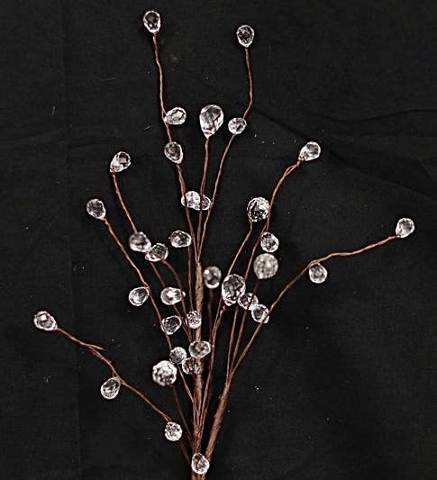 Holiday Depot Inc. - Wholesale Christmas Decoration - 29787- 16in Pick-Clear Acrylic Berries-0