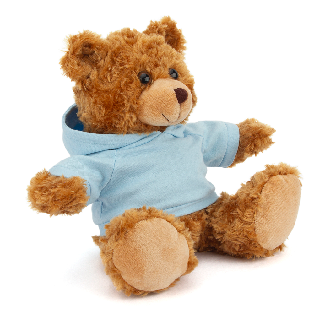 Plushland – wholesale Stuffed/plush toy – Kids & baby – 11" Personalized Teddy Bear in Hoodie | Custom Sitting Bear17
