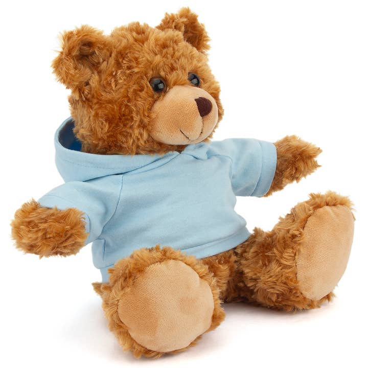 Plushland - Venta al por mayor Peluche - Niños y bebés - Oso de peluche personalizado de 11" con sudadera | Oso sentado personalizado20