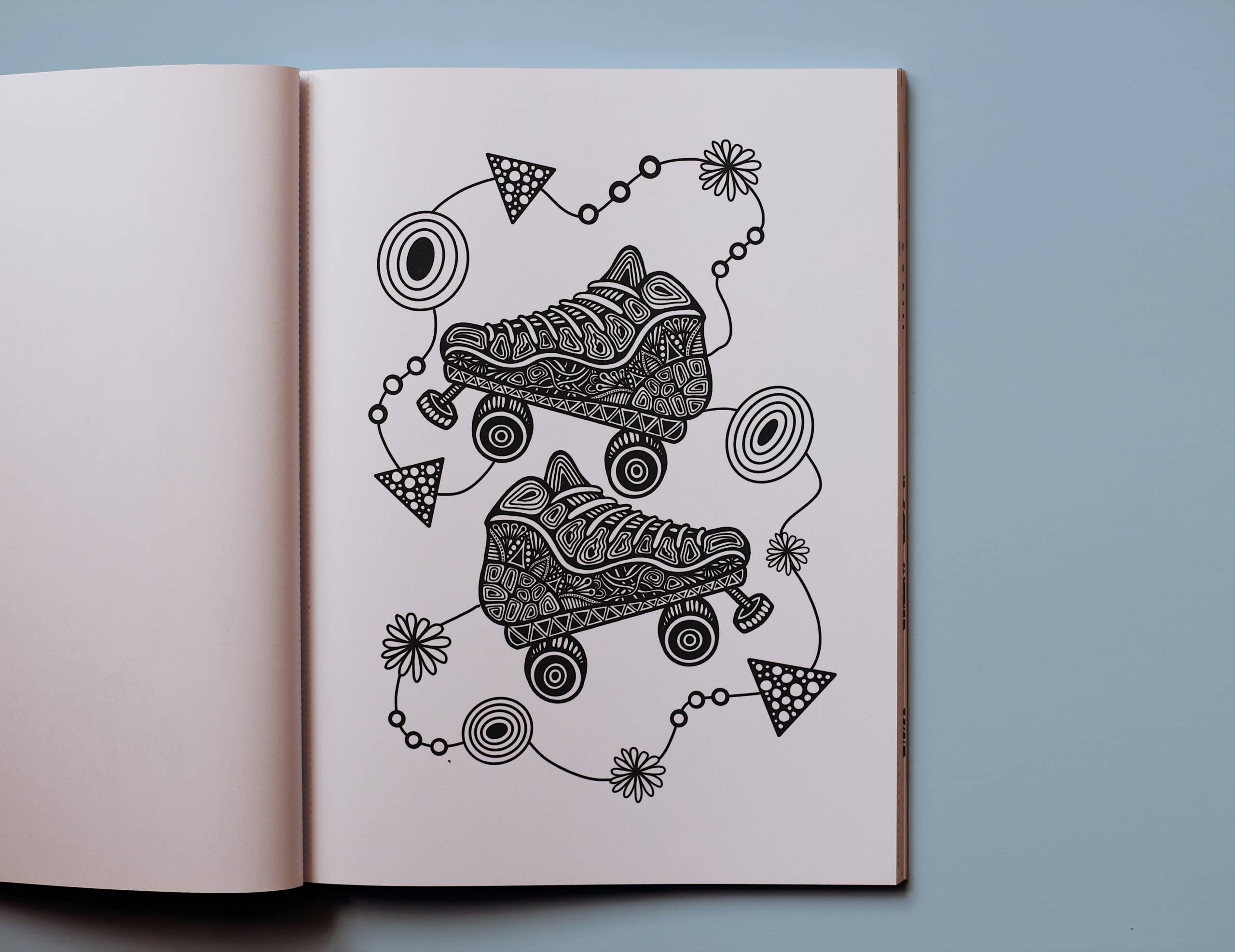 Blue Star Press - Wholesale Coloring & Activity Book - Adult - Dream in Color: Coloring Book & Stickers (Iridescent Cover)2