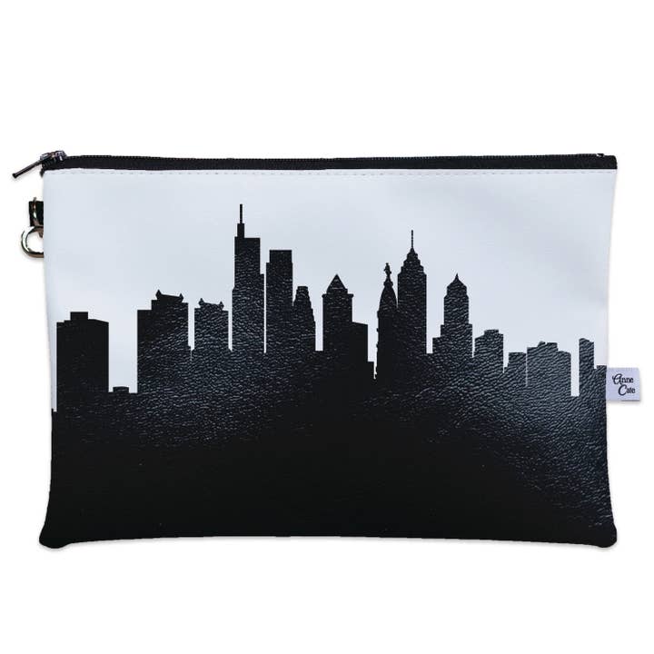 Philadelphia PA Skyline Wristlet Clutch Purse for wholesale by Anne Cate