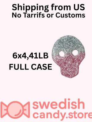 Matthijs Veggie Meloen Schedels 6x4,41 LB Zweeds Snoep Volledige Doos voor wholesale door Swedishcandy.store US