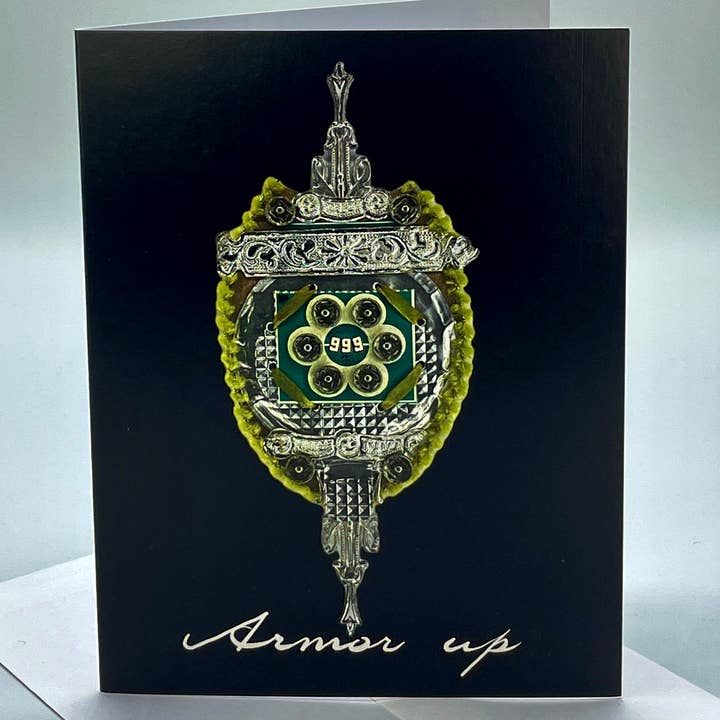 Armor Up - Blank Greeting Card for wholesale by Aimee Miller Art