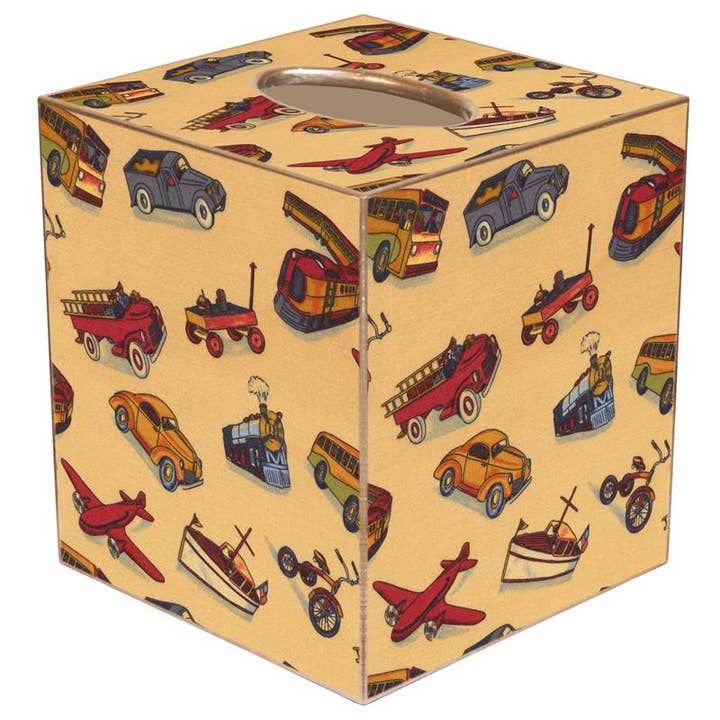 TB577 - Trains, Planes, & Automobiles Tissue Box Cover for wholesale by Marye-Kelley
