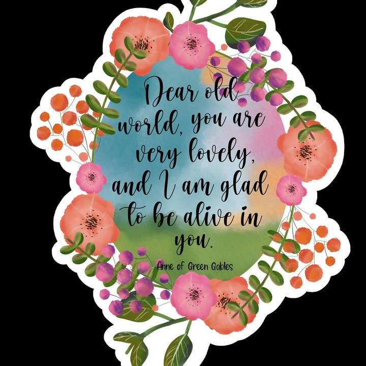 Anne of Green Gables Sticker - Watercolor Paper Background for wholesale by TaleMeCo