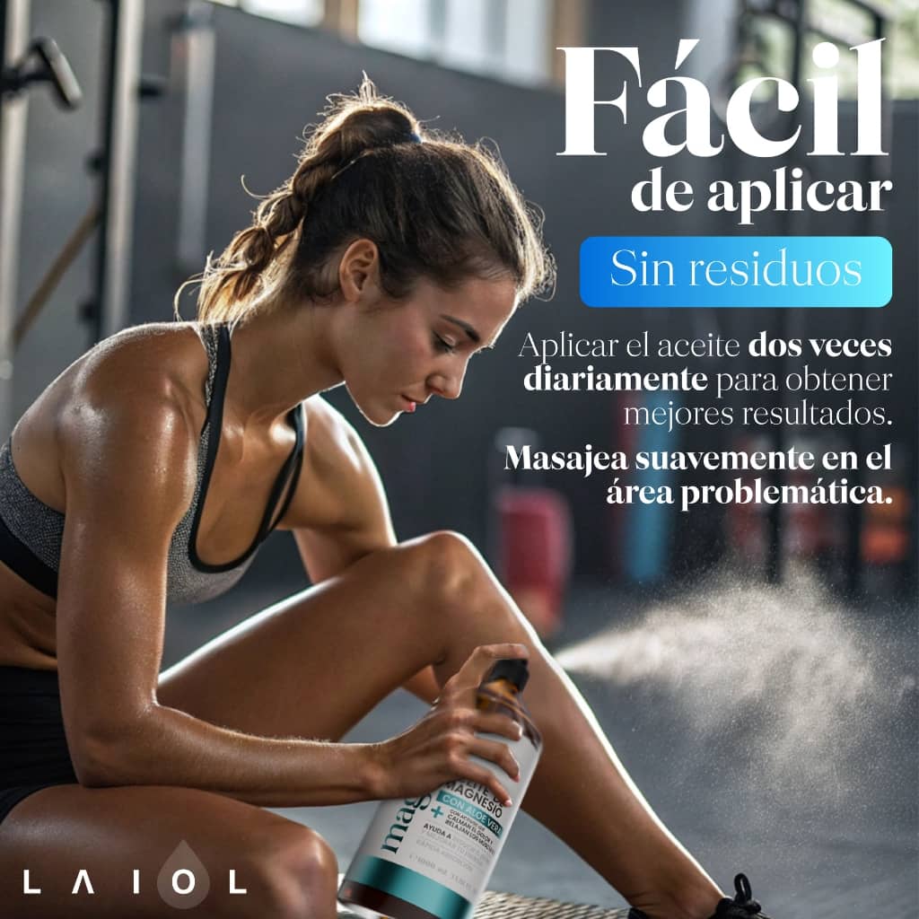 Laiol Biocosmetics - Wholesale Bath/Body Oil - MAGNESIUM OIL WITH ALOE VERA - 100ML3