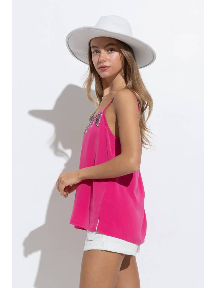 Blue B - Wholesale Camisole - Women's - 31939T - Crystal Rainbow Rhinestone Cami Tank Top11