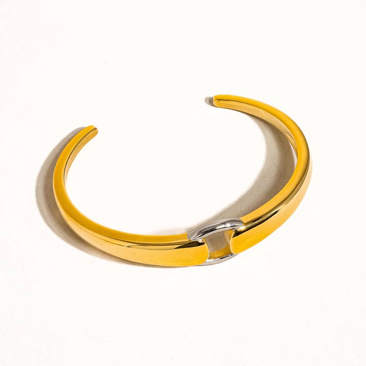 Flânerie by MAIQ - Wholesale Bangle Bracelet - Freddy 18K Non-Tarnish Modern Hoop Bangle