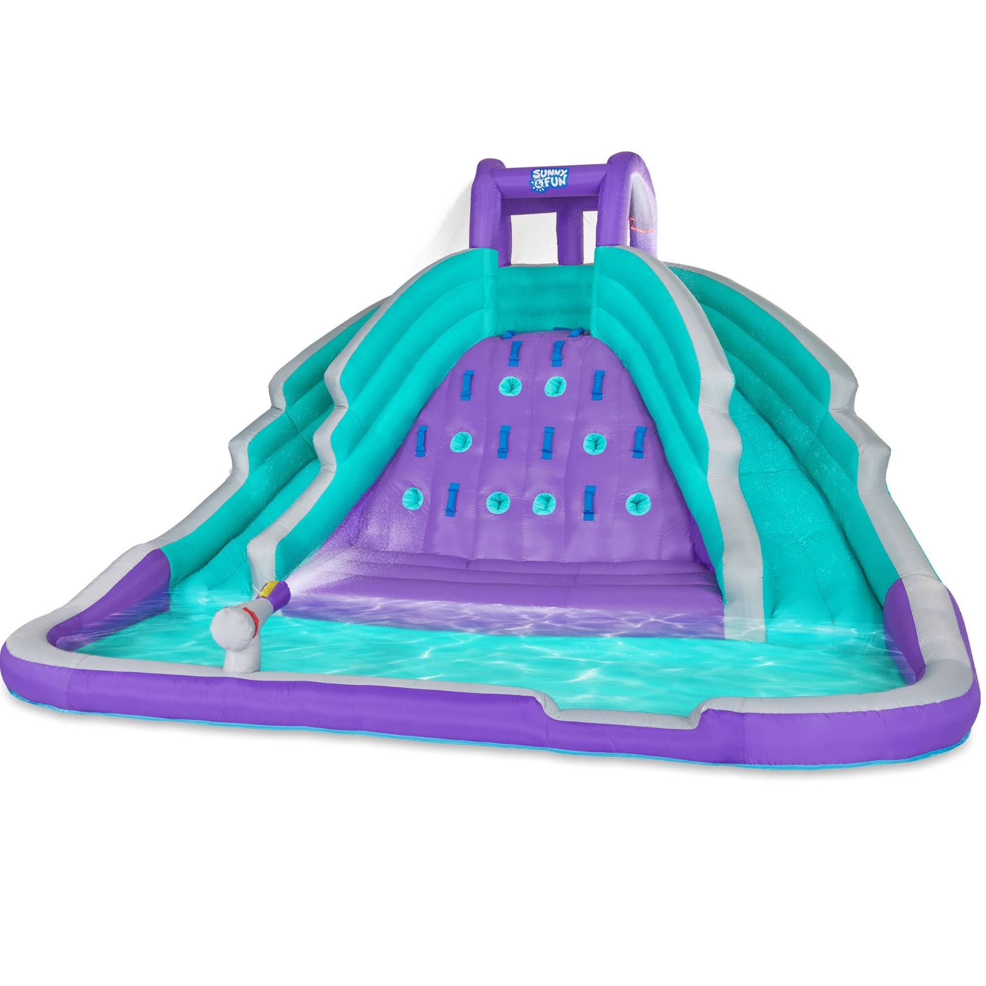 Sunny and Fun - Wholesale Inflatables - Ultra Climber Inflatable Water Slide Park with Climbing Wall7