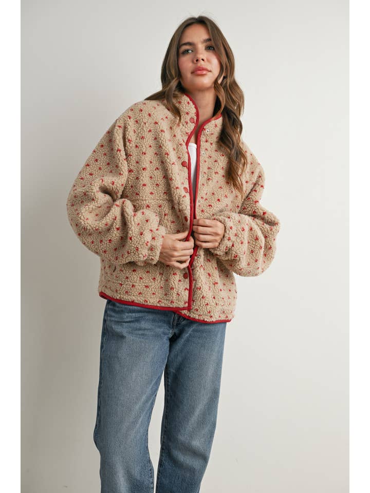 BUTTERMELON - Wholesale Jacket - Women's - High Pile Fleece Puffer Jacket - BMJ783153